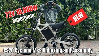 How to Unbox and Assemble the E-STRAPZ CS20 Cyclone Mk2 STR (10,800w 72v Ebike)