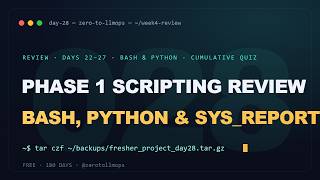 Details Phase 1 Scripting Review: Bash, Python & sys_report | Zero to LLMOps (Day 28) News