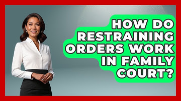 How Do Restraining Orders Work In Family Court? - Japan Past and Present