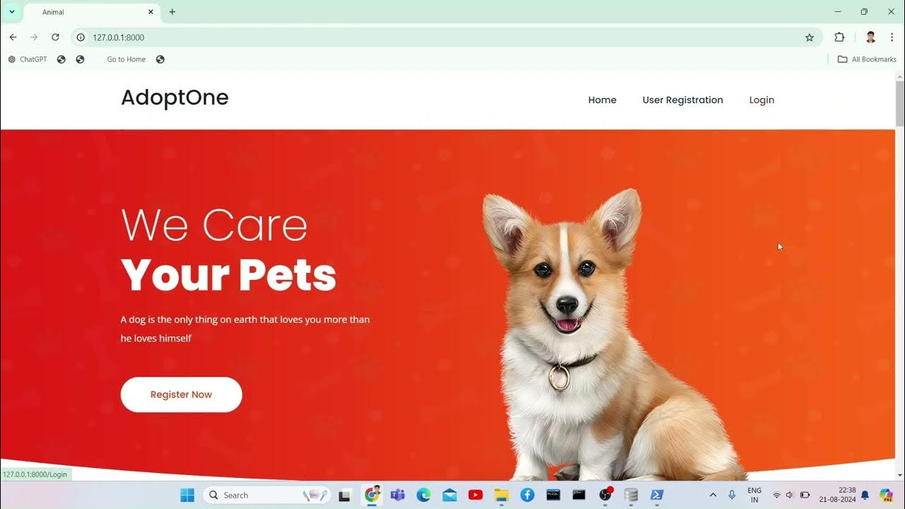 Pet Adoption System using Python Django - YouTube