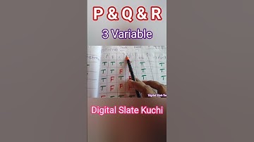 Discrete Mathematics//Construct The Truth Table For P & Q & R #tamil #engineering #logic #discrete