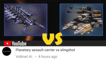 Scrin Planetary Assault Carrier vs GDI Slingshot