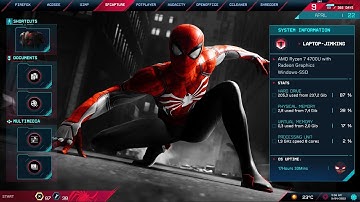 Spiderman Theme v1 - Desktop customisation XWidget Rainwallpaper