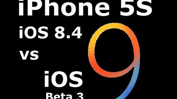 iOS 9 Beta 3 vs 8.4 on iPhone 5S