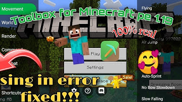 How to sign in toolbox | toolbox For mcpe 1.19 Xbox sign in fix | sign in fixed in 1.19 toolbox