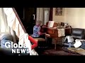 Beirut explosion: Mother plays "Auld Lang Syne" on piano surrounded by wreckage