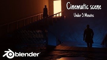 Cinematic Scene under 5 Minute | Blender 3d Tutorial
