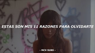 Vignette de la vidéo "Aitana // 11 RAZONES (Letra)"