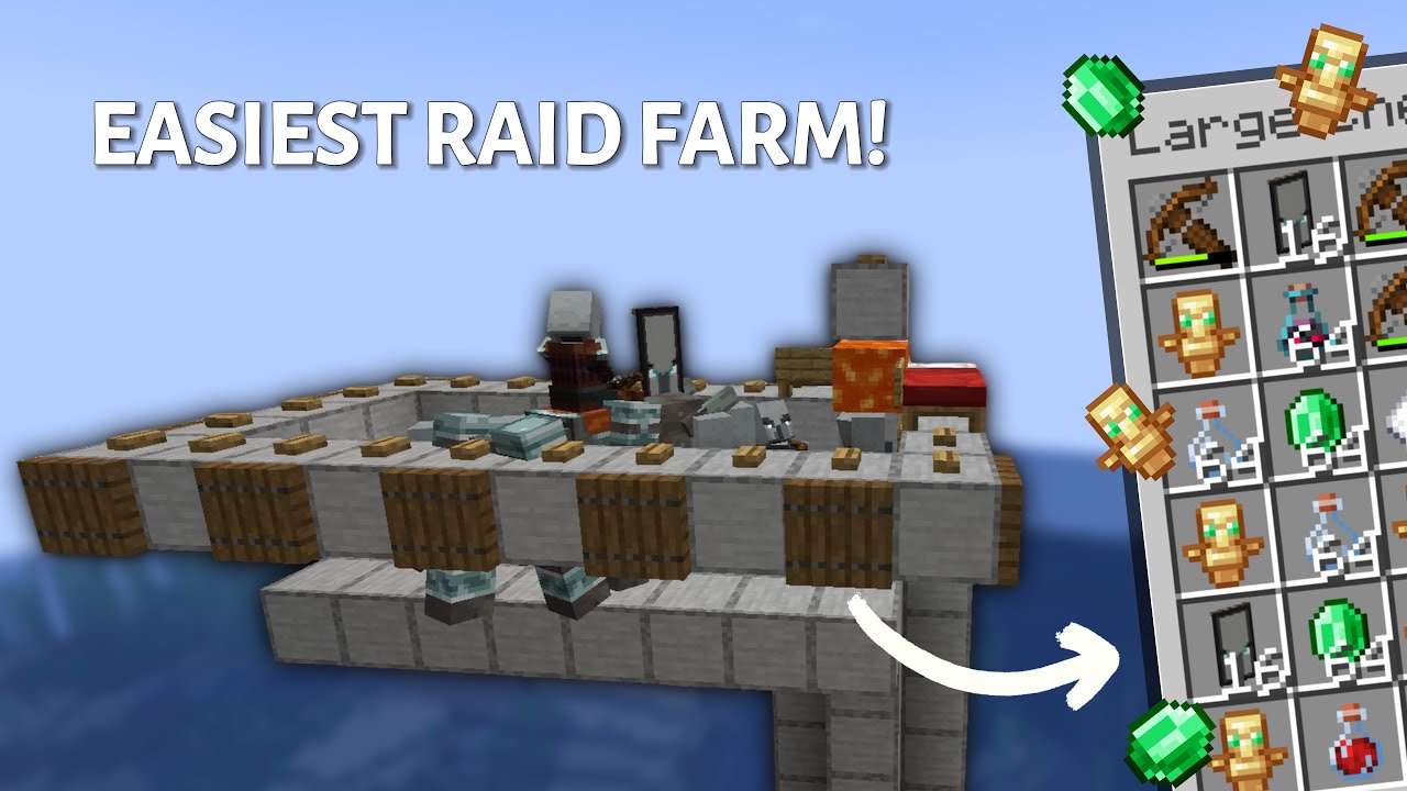 Easy Minecraft Raid Farm Anyone Can Make! (Java 1.21+ Tutorial)