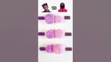 Squid Game Thanos vs Soldier Guess the mixed color #satisfying #squidgame #colormunimix  #mixing