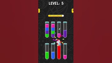 Color Water Sort Walkthrough: How to Clear Level 5  #onlinegames #games #onlinegamingcommunity #game