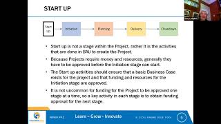 Introduction to Project Management - Session 2 - Project Lifecycle 23 March 2021