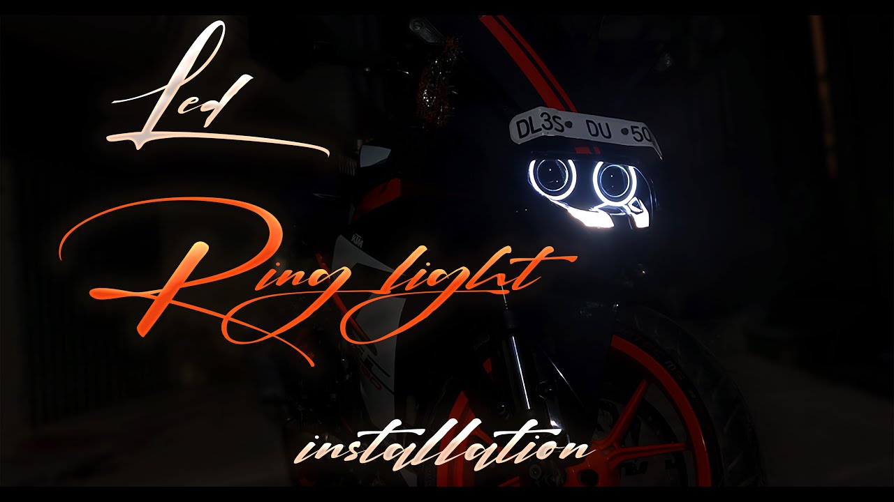 How to install led ring light in ktm rc390