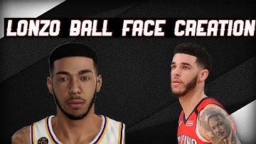 Pelicans Lonzo Ball Face Creation - NBA 2K20