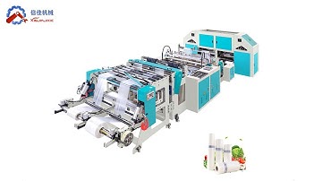 Fully Automatic  Roll Change HDPE LDPE Polythene Biodegradable Rolling Flat Bag Making Machine