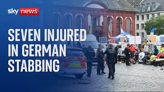 Man shot after several people stabbed in Germany