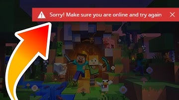 How To Fix Minecraft Launcher "Sorry Make sure are online and try again" - Easy Guide