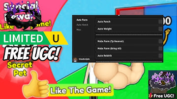 [FREE UGC] Roblox Strong Muscle 2 Script - Free OP Pets | Auto Farm