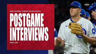 POSTGAME INTERVIEWS: Counsell, Taillon, and PCA | Cubs Locker Room Sound (6/2/2026)