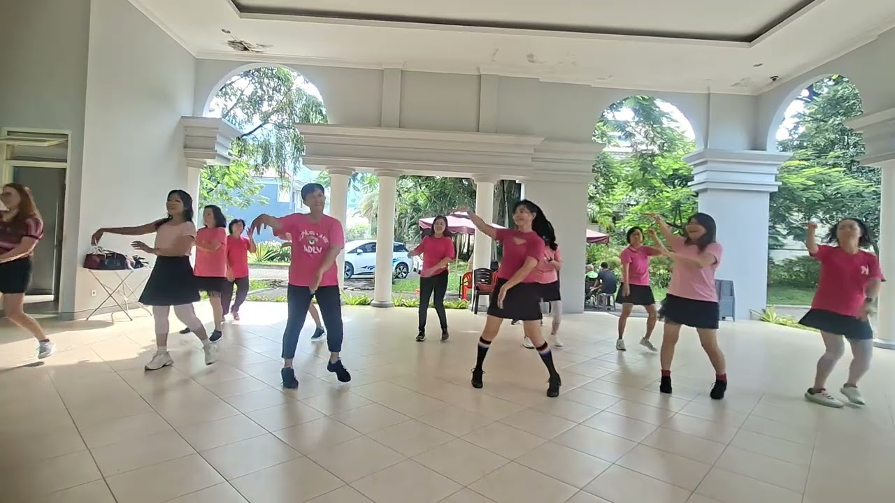 Latihan Dance Xin Nian Hao Ma #wanita40plus 