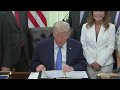 FULL PRESSER: Trump signs bill to fund ICE, DHS through his remainder of presidential term