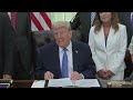 FULL PRESSER: Trump signs bill to fund ICE, DHS through his remainder of presidential term