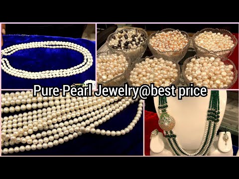 Latest Pearl Jewellery Designs | Original Pearl Chain Collection with price | చార్మినార్ ముత్యాలు