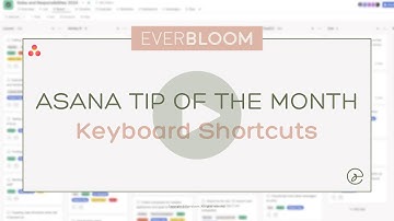 Asana Keyboard Shortcuts