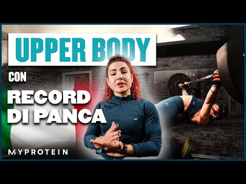 Workout da Record in panca piana