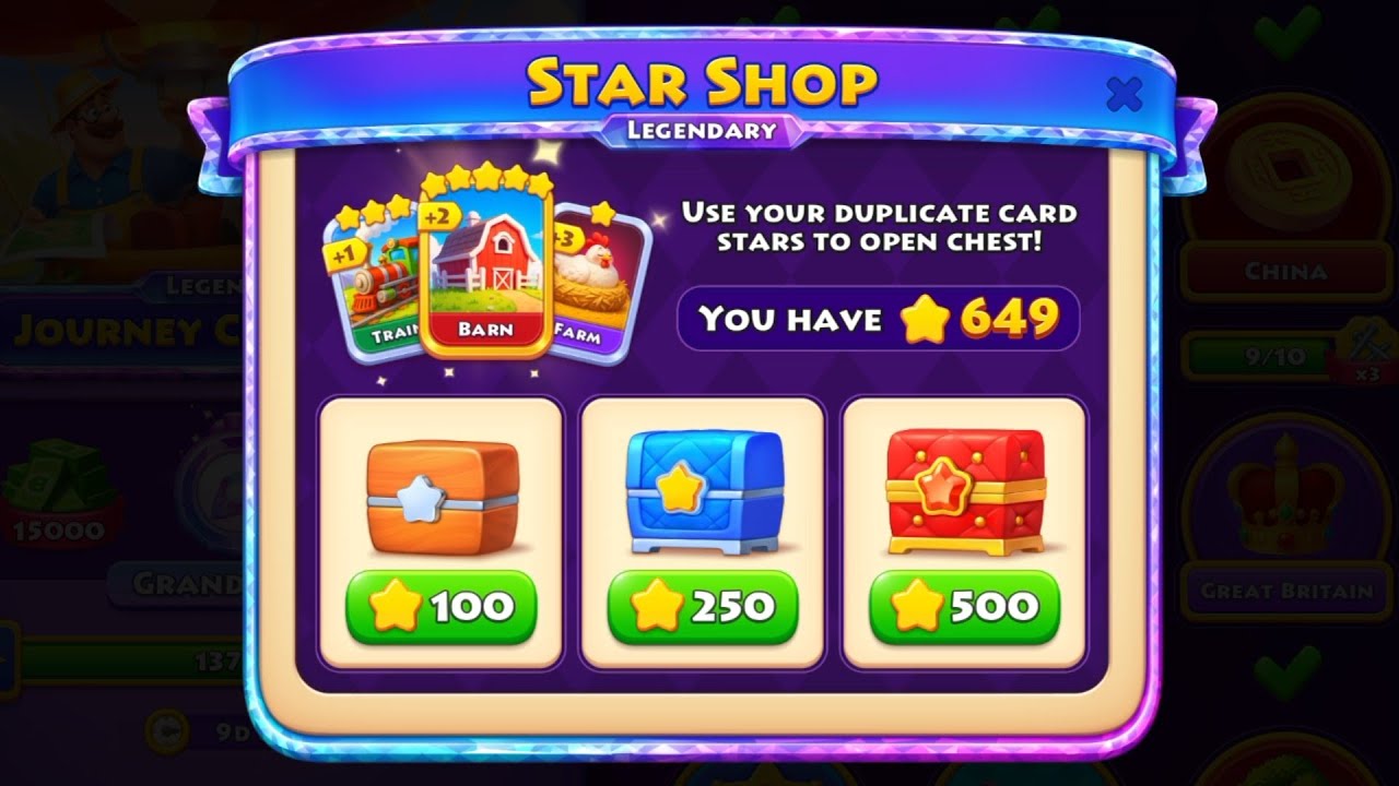 Township :- Star Shop Legendary Use 500⭐ Card Open Chest 🧰Township...!!! #township #games #trending 