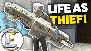 LIFE AS A ULTIMATE THIEF - Gmod DarkRP Life (Overpowered Weapon Thief That Can Rob Any Base?)