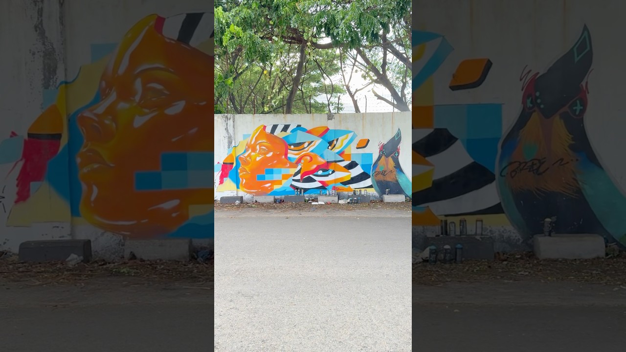 GRAFFITI POTRAIT ON THE WALL OF THE BANDA ACEH FOOTBALL STADIUM 