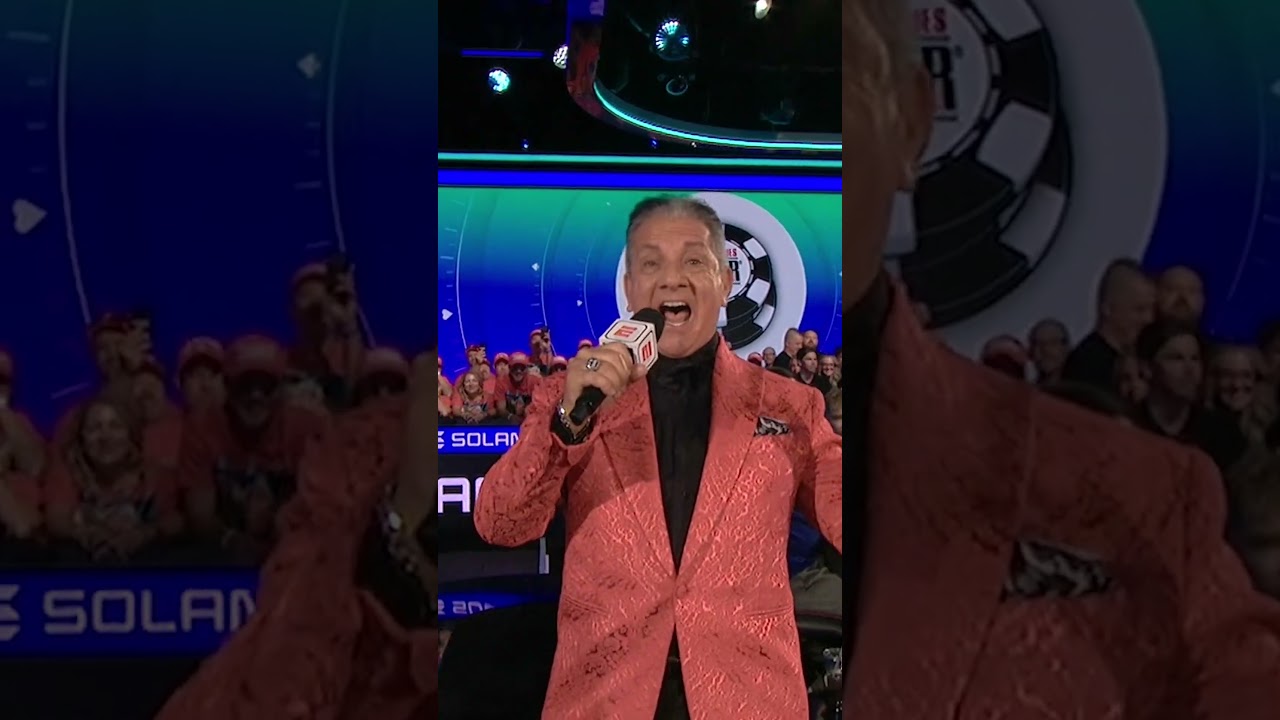 Bruce Buffer at the WSOP Main Event Final Table ๐ฅ