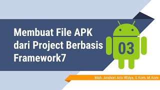 Membuat File APK dari Project Berbasis Framework7