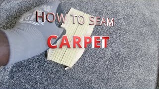 How to seam carpet