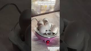 Cozedor de ovos Elétrico  a vapor Multifuncional com espaço para 7ovos 110V a 220V. #cozedordeovos