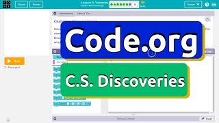 Code.org Lesson 5.8A Variables | Challenge A | Tutorial with Answers | Unit 3 C.S. Discoveries