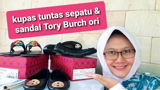 9 Tips cek sepatu n sandal Tory Burch original or fake - YouTube