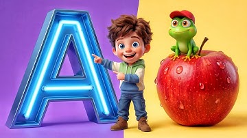 Ultimate ABC Alphabet A to Z | 3D CGI Cartoon Fun with Rhys & Froggy | A for Apple B for Ball