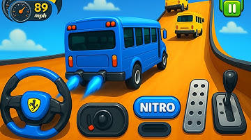 Crazy Bus Mega Ramp Impossible Racing   Bus Stunts Impossible Tracks   Android Gameplay Video P-05