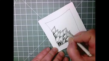 Zentangle - Poke Leaf