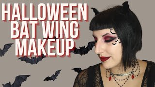 Bat makeup look Halloween 2022