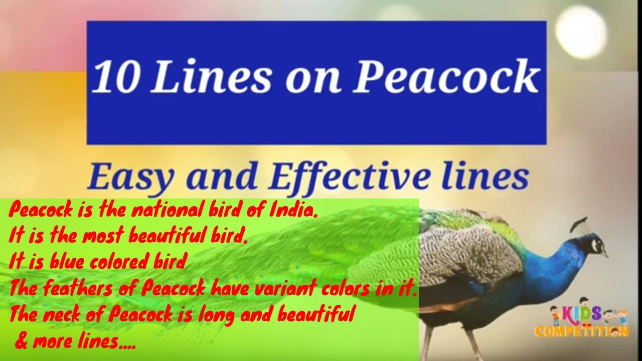 national bird of india essay in english