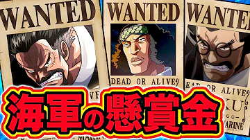 ワンピース海軍懸賞金