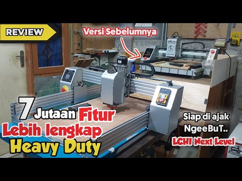 Mesin Ukir Kayu Otomatis CNC - 7 Jutaan Lebih lengkap dan Heavy Duty