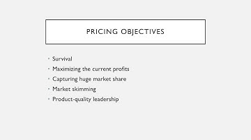 BM 200 UNIT 4 LESSON 2 PRICING STRATEGY