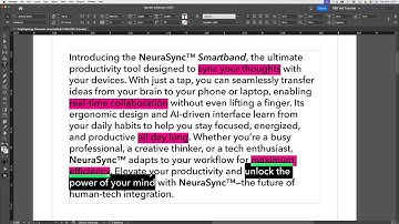 Highlighting Text at the Character Level - InDesign Tip of the Week