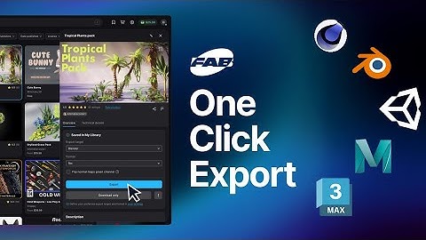 Game-Changer for 3D Artists: FAB Assets in Any Software with 1 Click