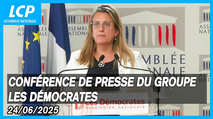 Perrine Goulet : conférence de presse du groupe Démocrates à l'Assemblée ce mardi 24 juin 2025