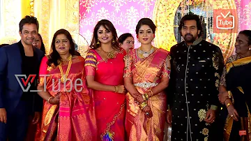 Rachita Ram At Meghana Raj & Chiranjeevi Sarja | Wedding Reception | 2018